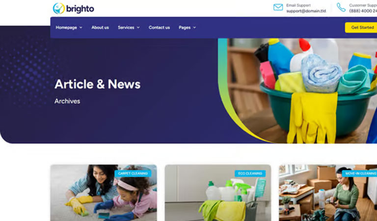 Halı yıkama web tasarımı örneği