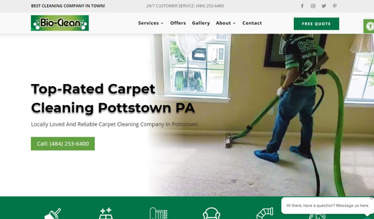 Halı yıkama web tasarımı örneği